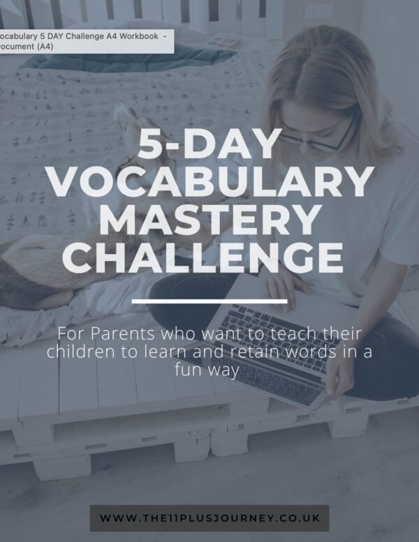 5-day Vocabulary Mastery Challenge Workbook