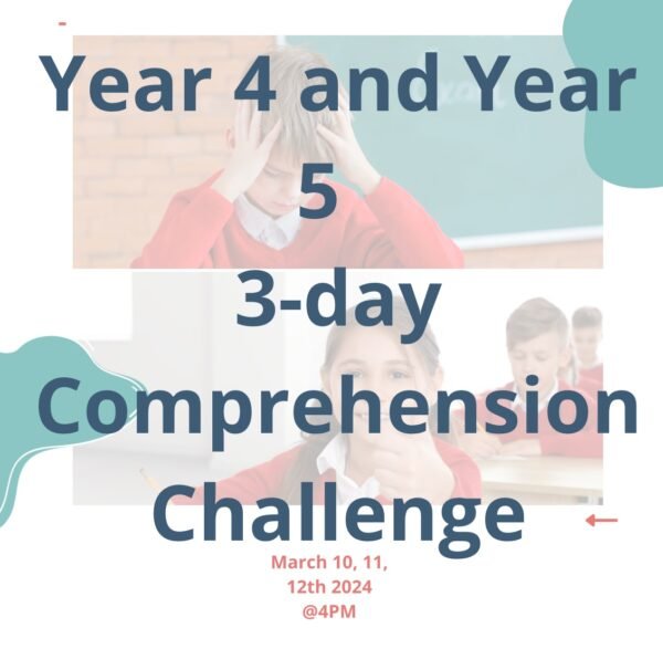 3-day Comprehension Challenge for Year 4 and Year 5