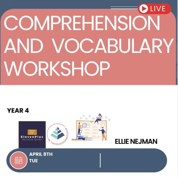 Comprehension and Vocabulary Workshop with Ellie - Tuesday 8th April