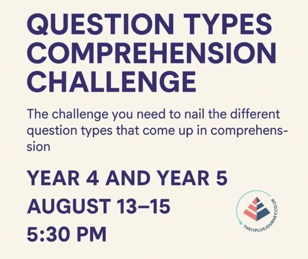 NEW Comprehension Challenge! Common Question Types