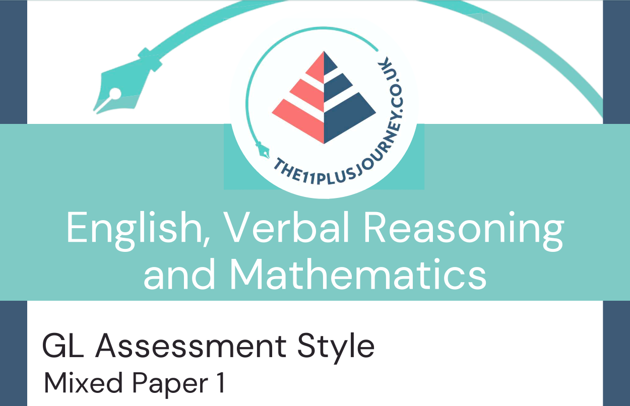 GL Style Mock Test - English, Verbal Reasoning and Mathematics