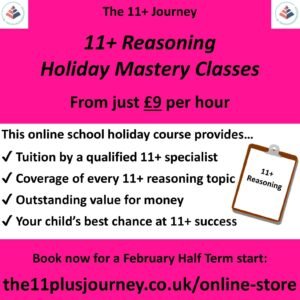 11+ Reasoning Holiday Mastery Classes