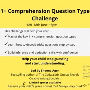11+ Comprehension Question Types Challenge