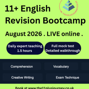 11+ English Revision Bootcamp - August 2026 (Copy)