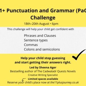 11+ Punctuation and Grammar (PaG) Challenge